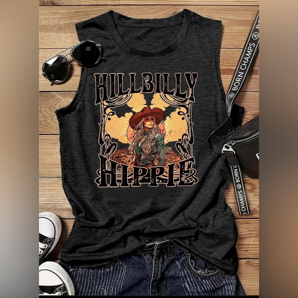 Large-Hillbilly Hippie Boho Western Short Slive Womans t-Shirt Top